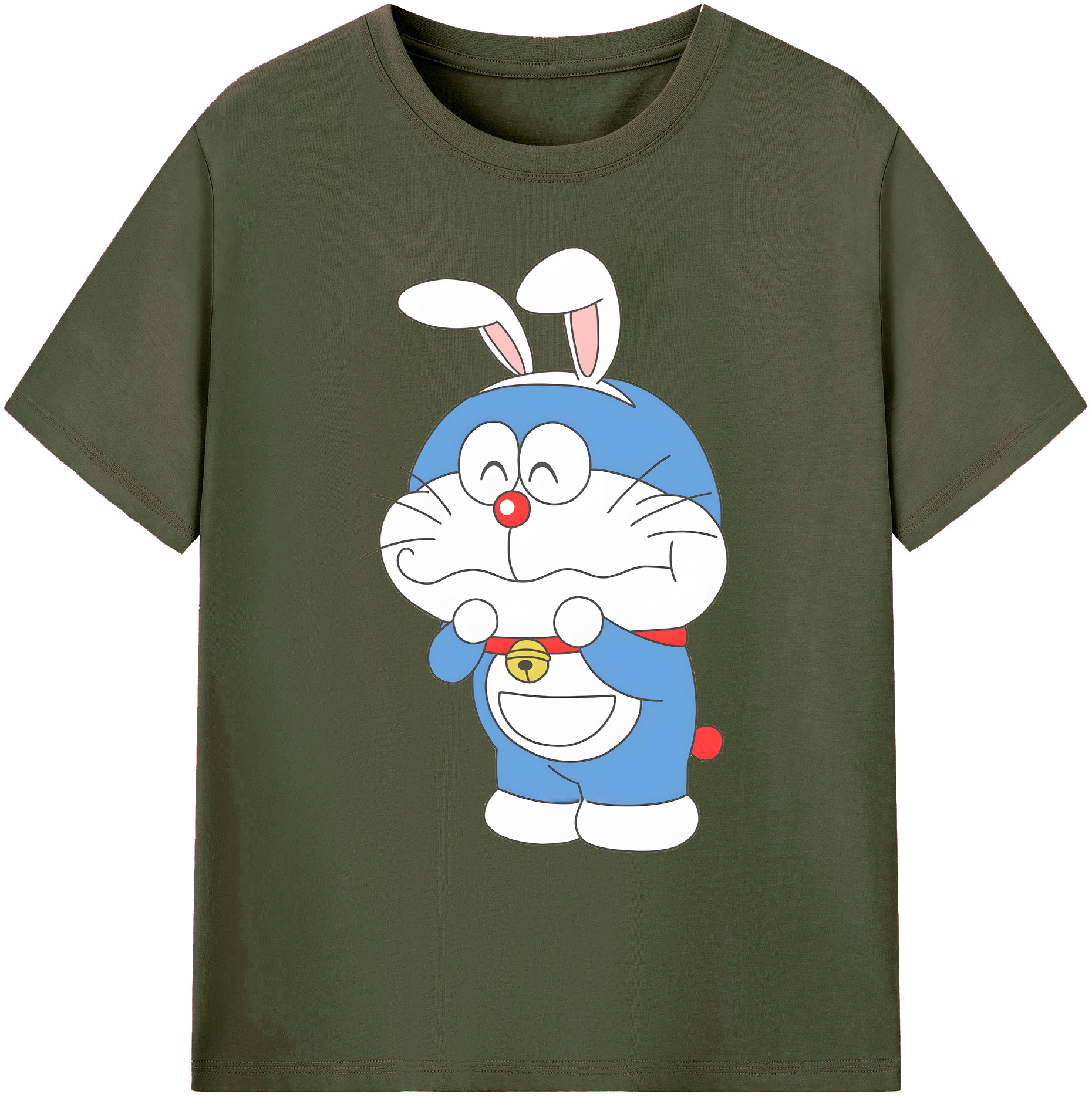 （画像用） ドラえもん Doraemon 綿100％ メンズ半袖Tシャツ｜肌触りやわらか＆通気性